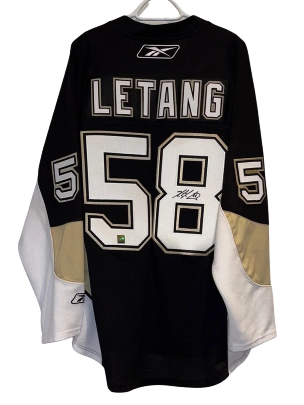 NHL Pittsburgh Penguins Autographed Letang #58 Jersey